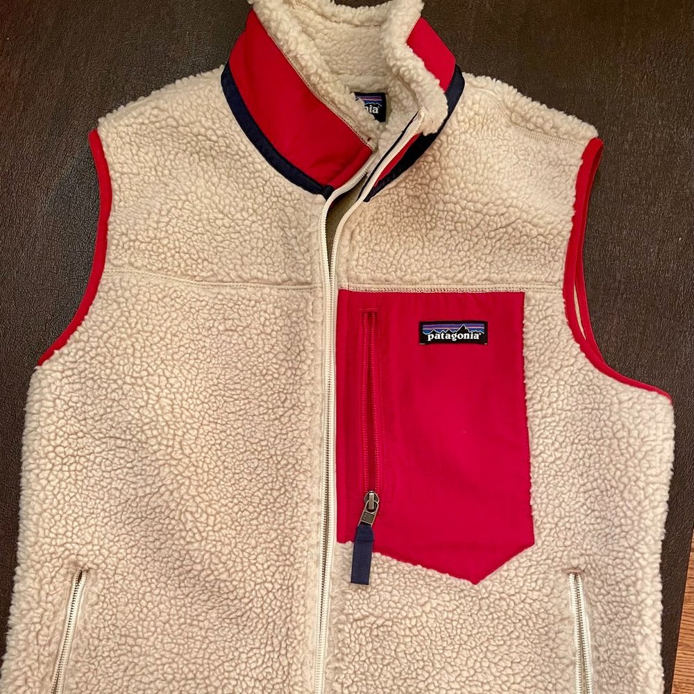 Patagonia Classic Retro-X Women’s Fleece Vest Natural worn twice!!!